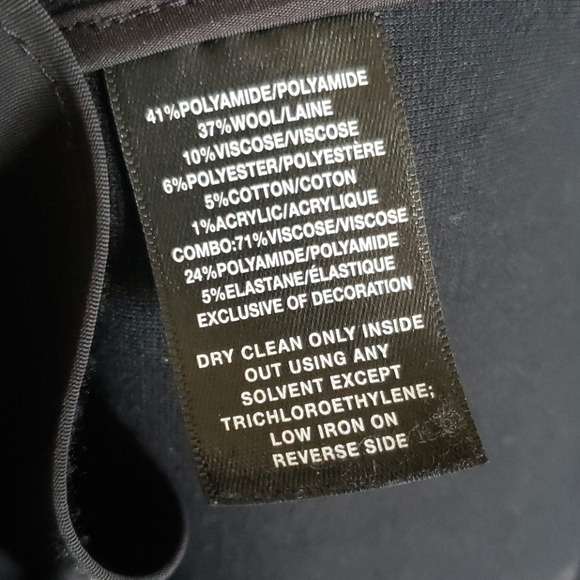 Lafayette 148 tweed textured full zip blue  black and metallic threads jacket 14 - Picture 7 of 7